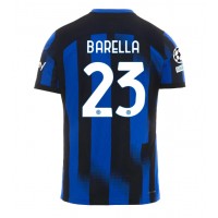 Inter Milan Nicolo Barella #23 Hemmatröja 2023-24 Korta ärmar